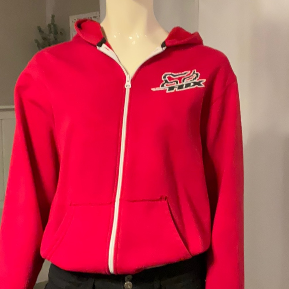 Kids large red fox jacket